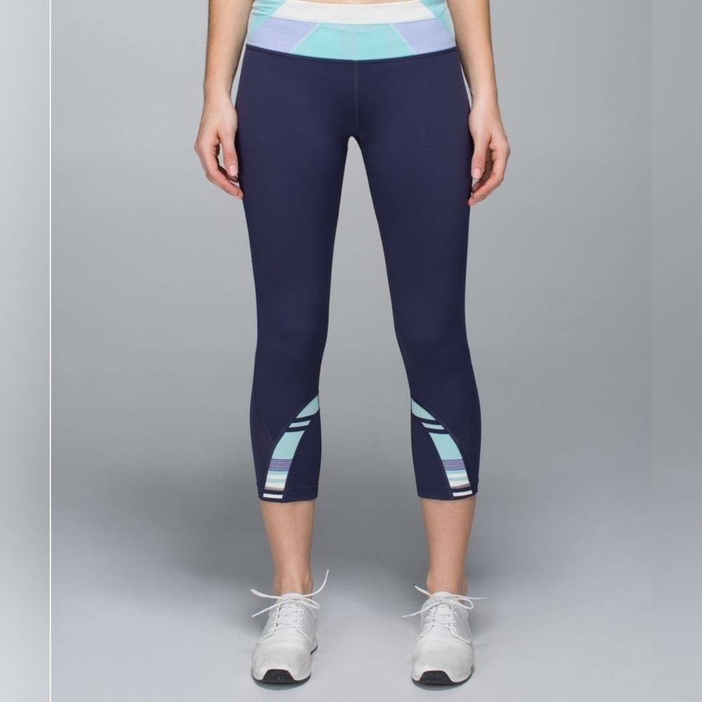 Lululemon Run Inspire Crop II Womens Leggings Size 8